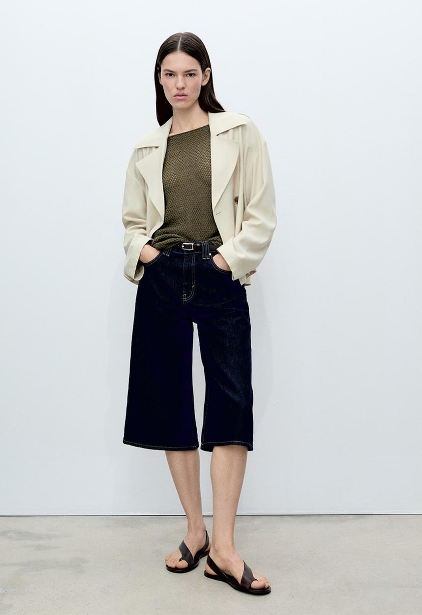 MANGO - Sweater Perlin - Beige/Khaki