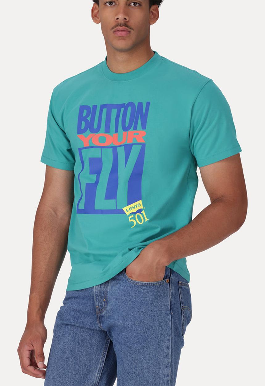 Levi’s® - VTG FIT GRAPHIC TEE ZA BUTTON YOUR FLY 5