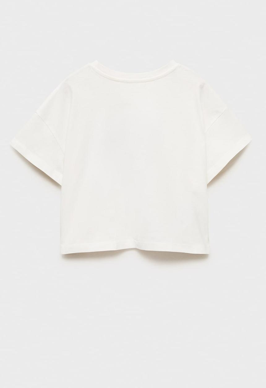 MANGO - T-shirt rue - natural