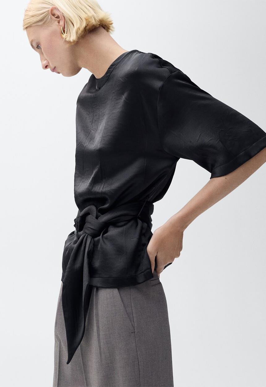 MANGO - Blouse Cami - Black