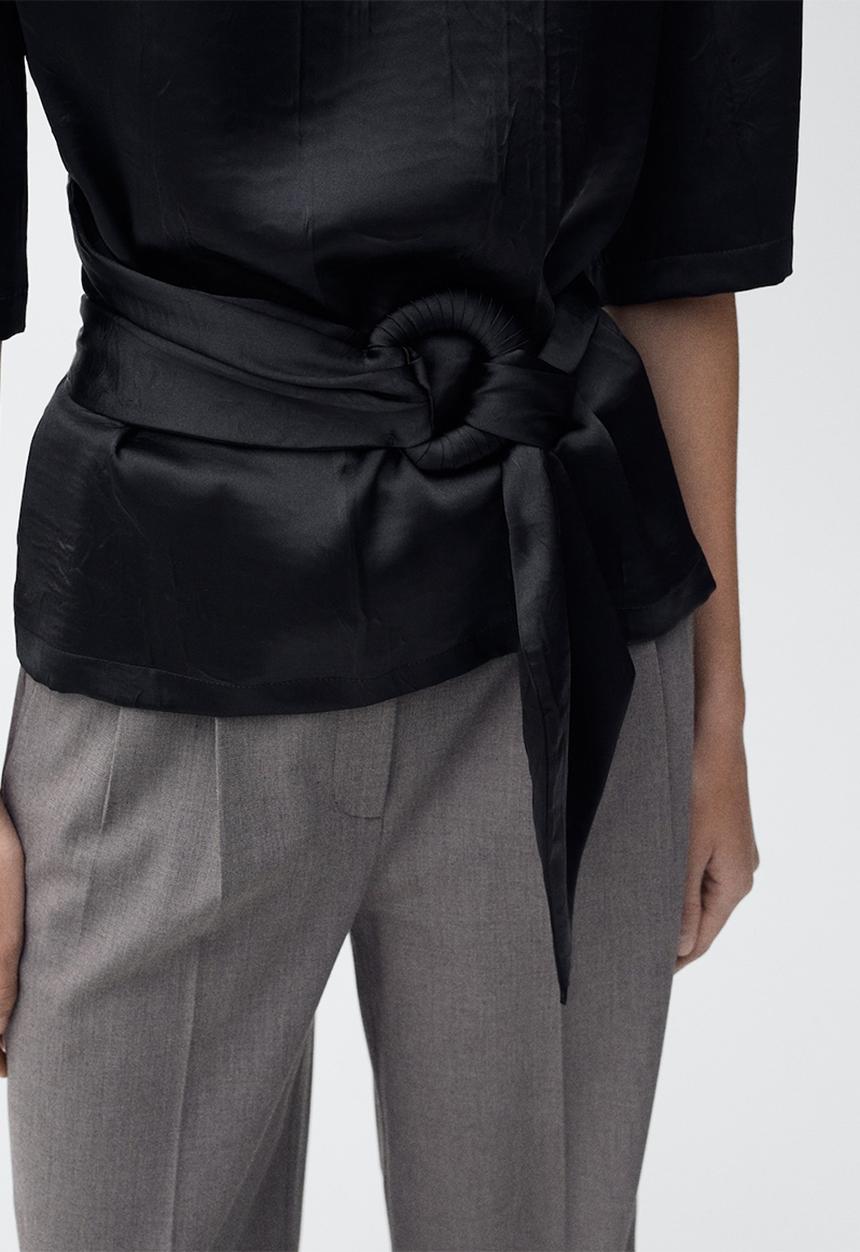 MANGO - Blouse Cami - Black