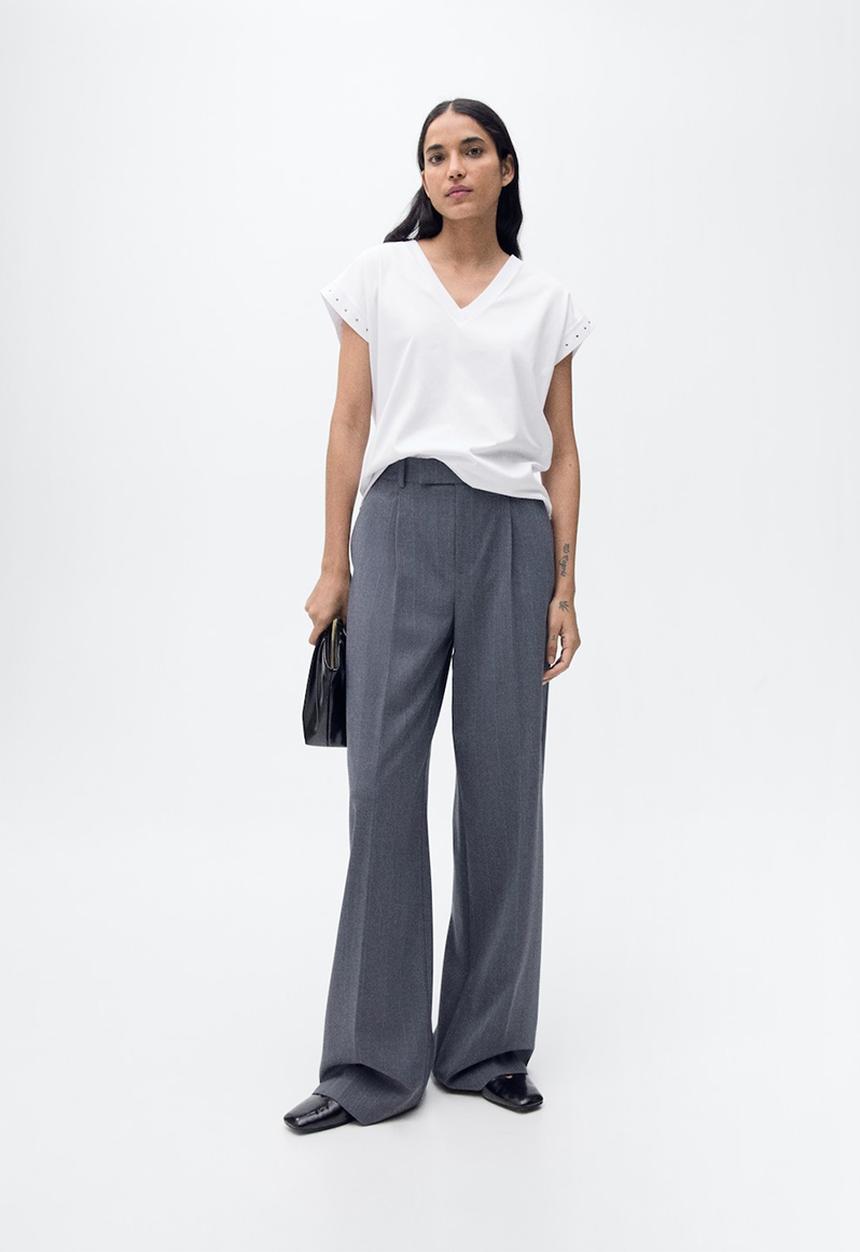 MANGO - T-Shirt Luna - White