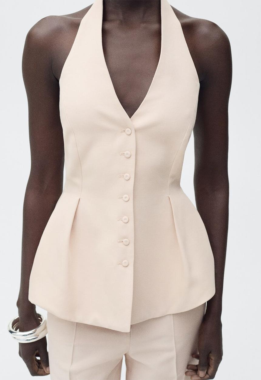MANGO - Vest Miso - Neutral