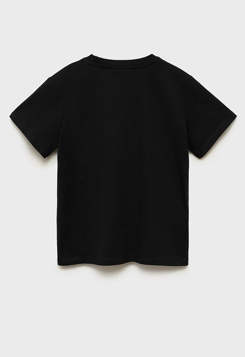 MANGO - T-shirt basica8 - black