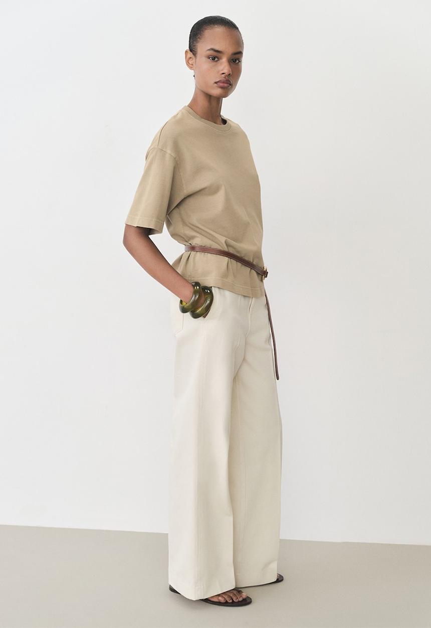 MANGO - T-Shirt Sita - Beige