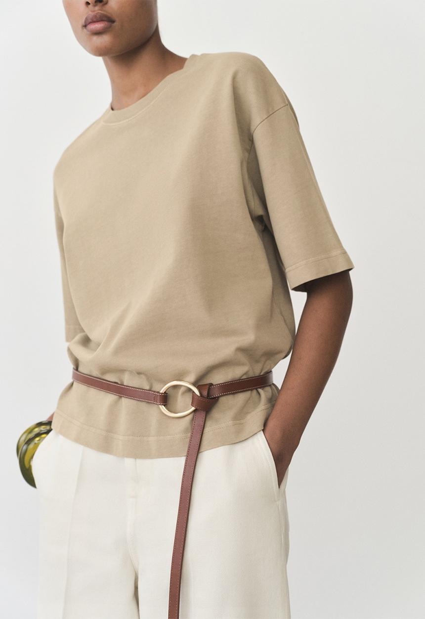 MANGO - T-Shirt Sita - Beige
