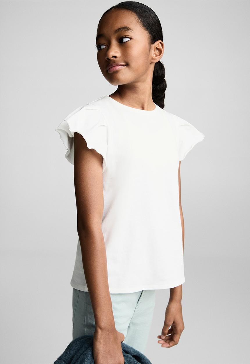MANGO - T-shirt soft - natural
