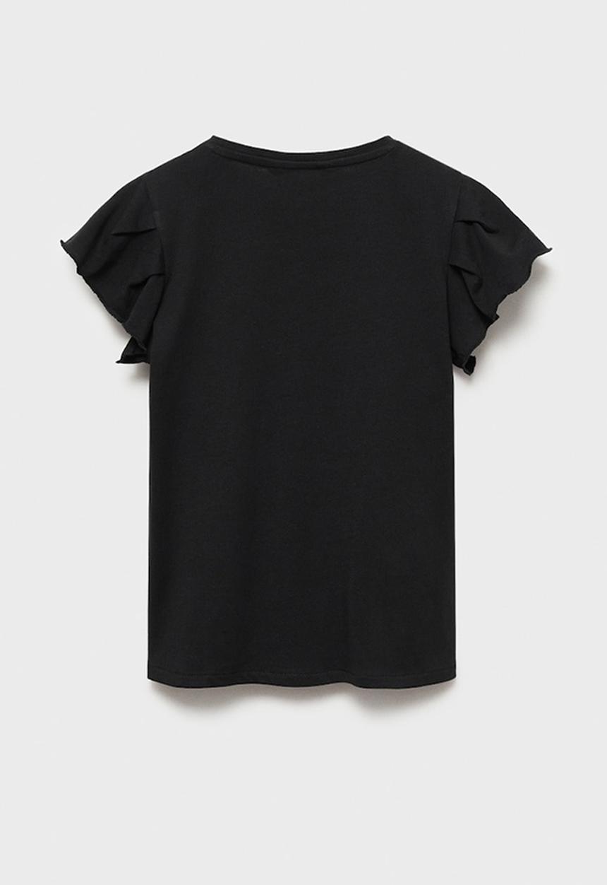 MANGO - T-shirt soft - black