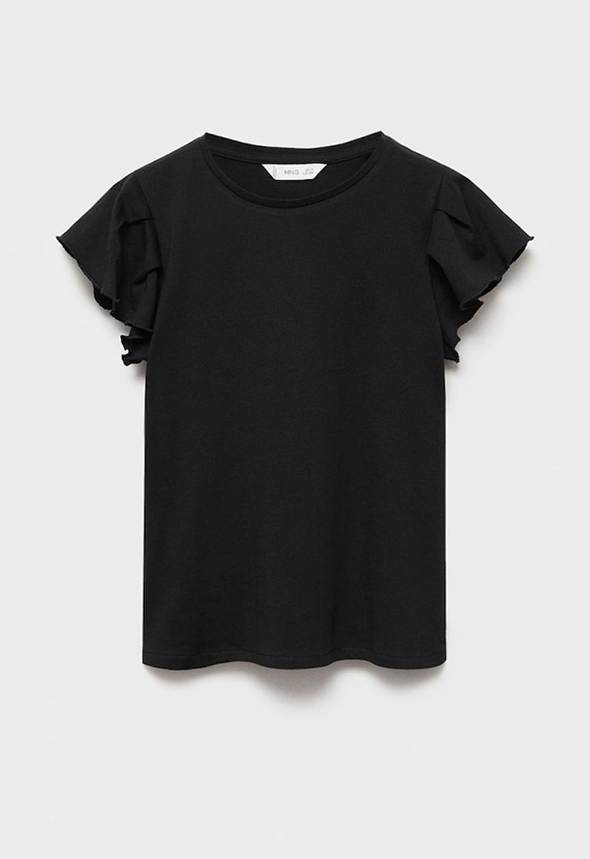 MANGO - T-shirt soft - black