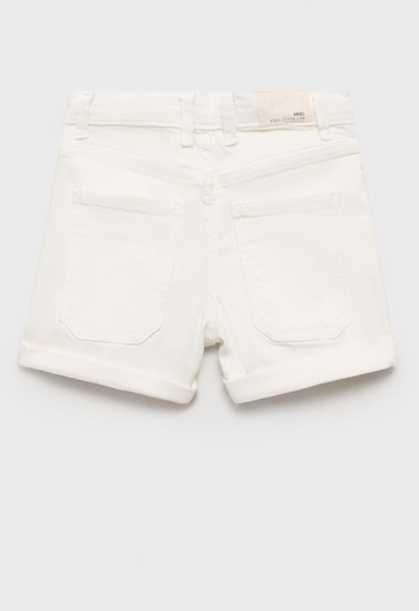 MANGO - Shorts chip - white