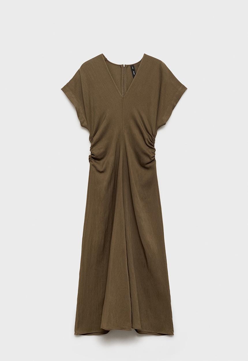MANGO - Dress Broom - Medium Brown