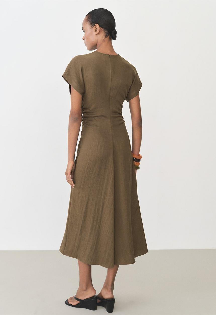 MANGO - Dress Broom - Medium Brown