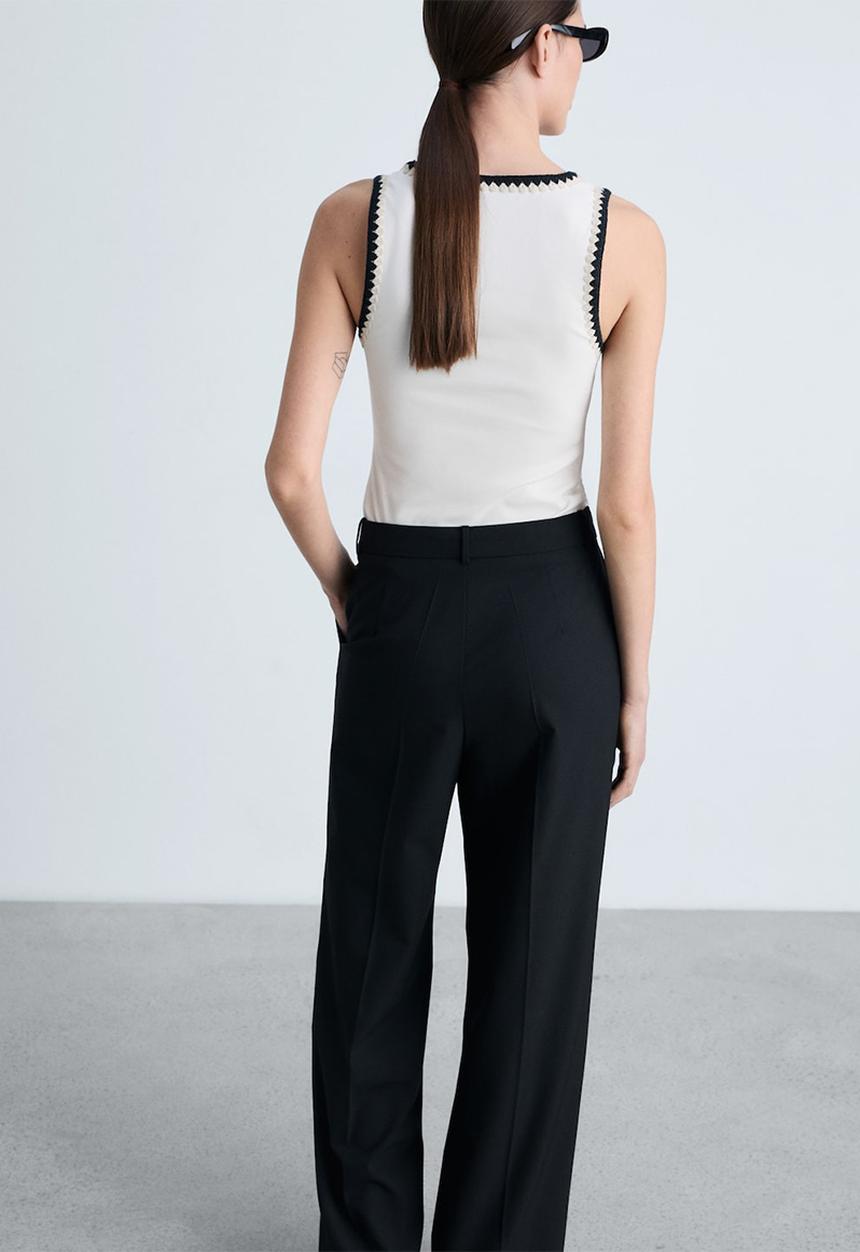 MANGO - Top Lota - White