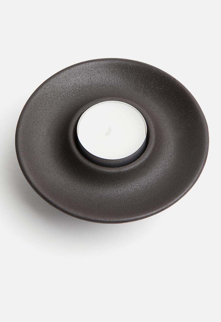 H&M - Stoneware tealight holder - dark brown