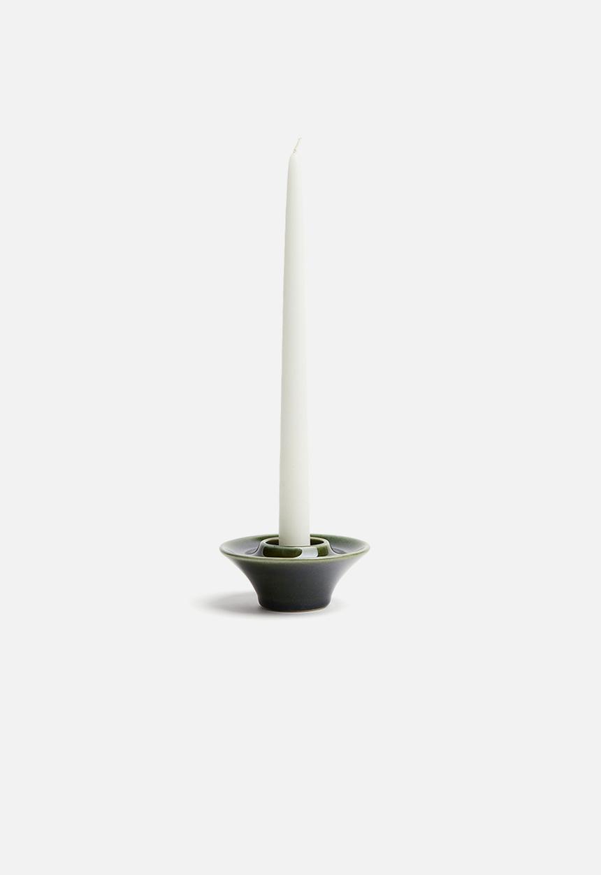 H&M - Stoneware tealight holder - dark green