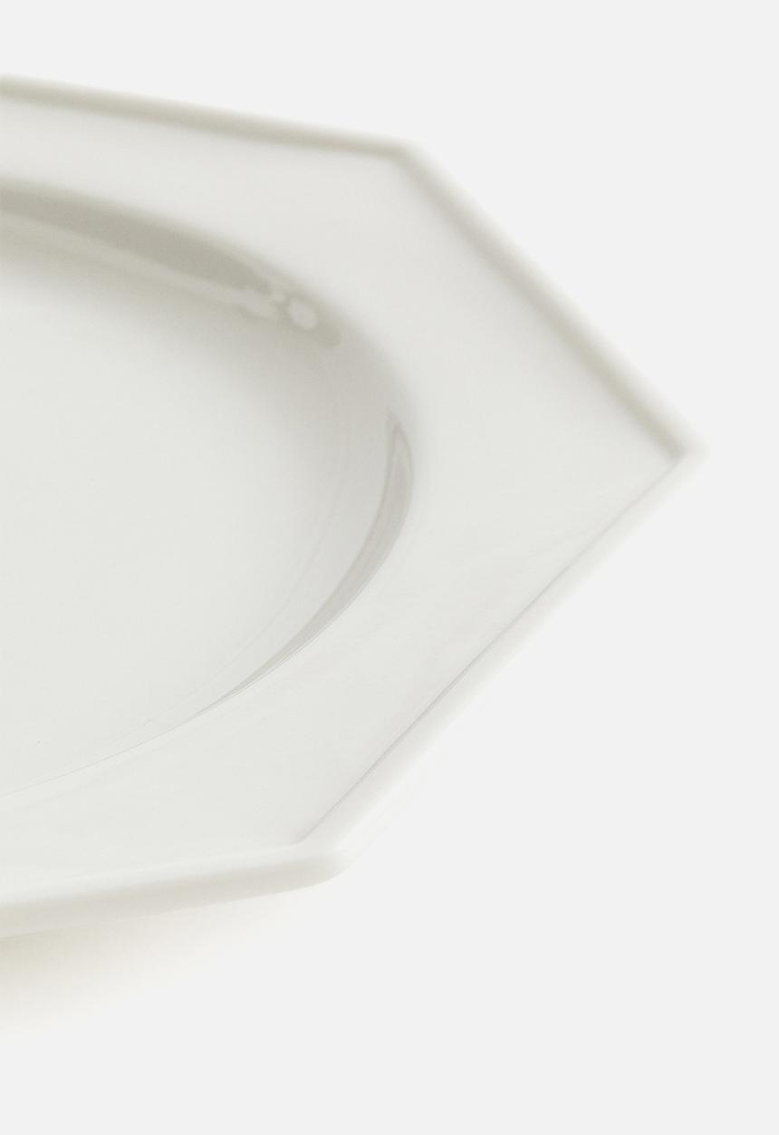 H&M - Porcelain dinner plate - white