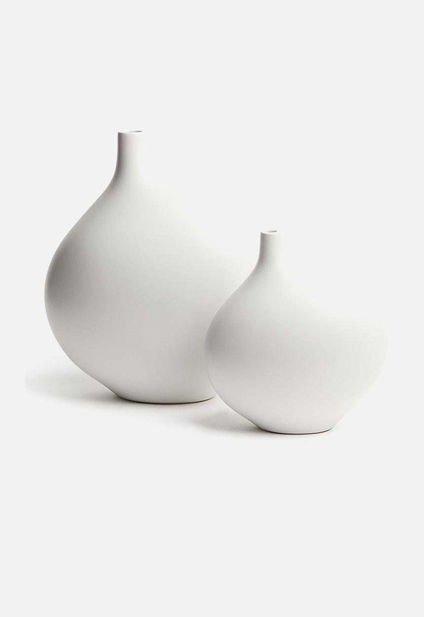 H&M - Large stoneware vase - white