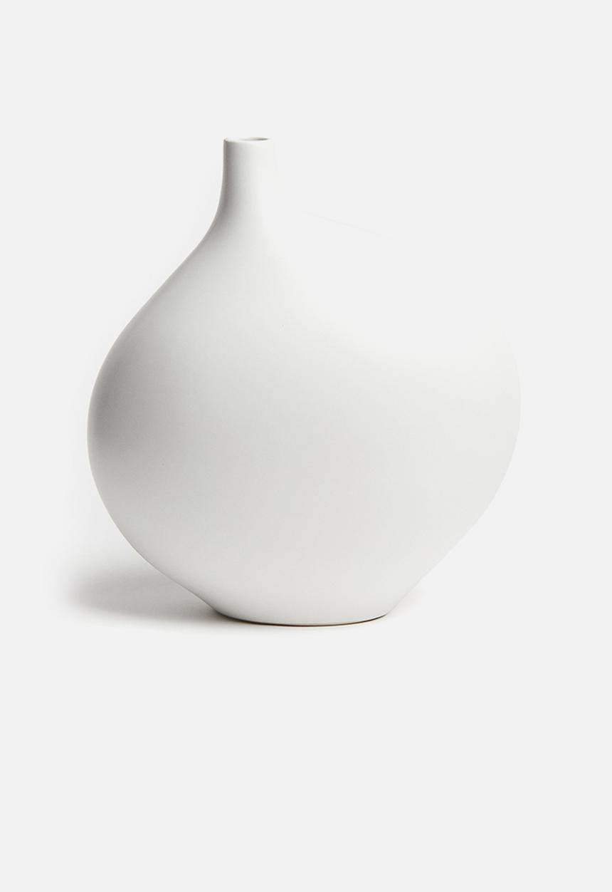 H&M - Large stoneware vase - white