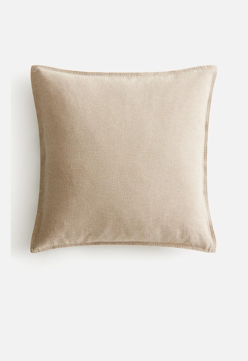 H&M - Linen-blend cushion cover - light beige 