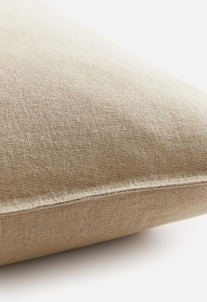 H&M - Linen-blend cushion cover - light beige 