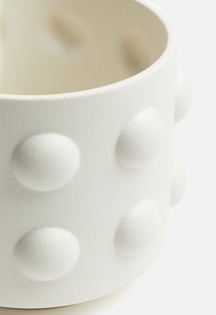 H&M - Reactive-glaze stoneware plant pot - white