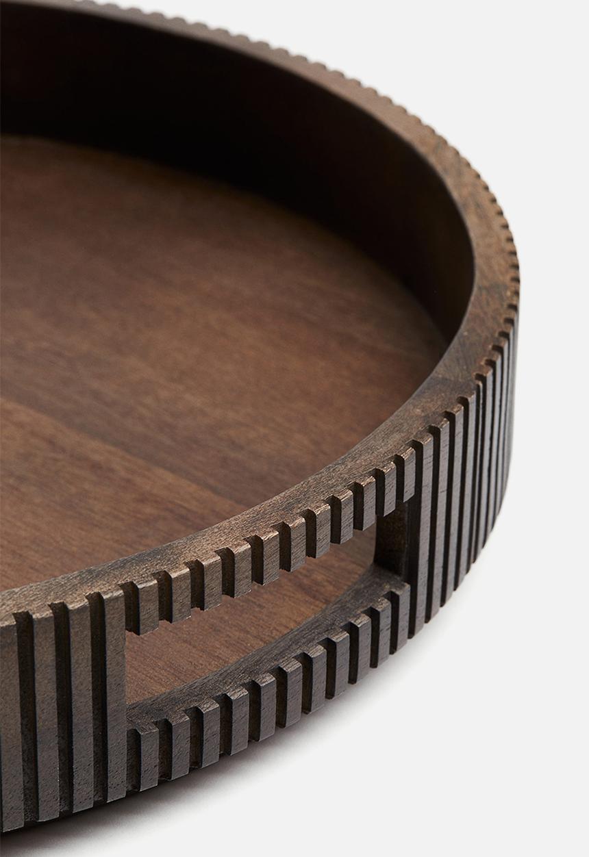 H&M - Wooden tray - dark brown