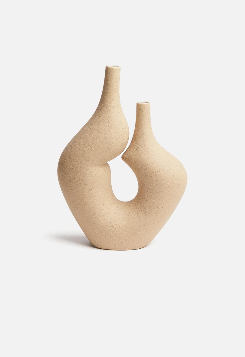H&M - Large stoneware vase - beige