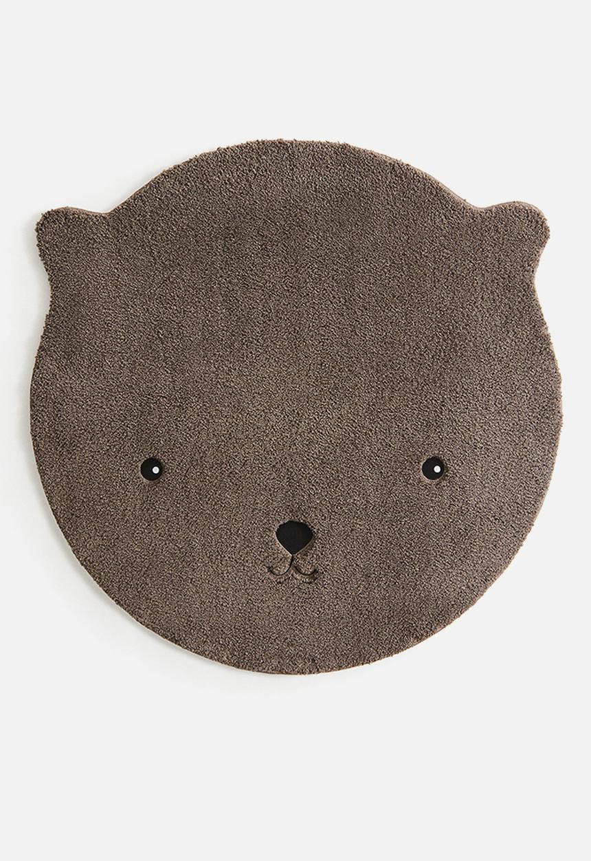 H&M - Animal-shaped rug - dark mole bear