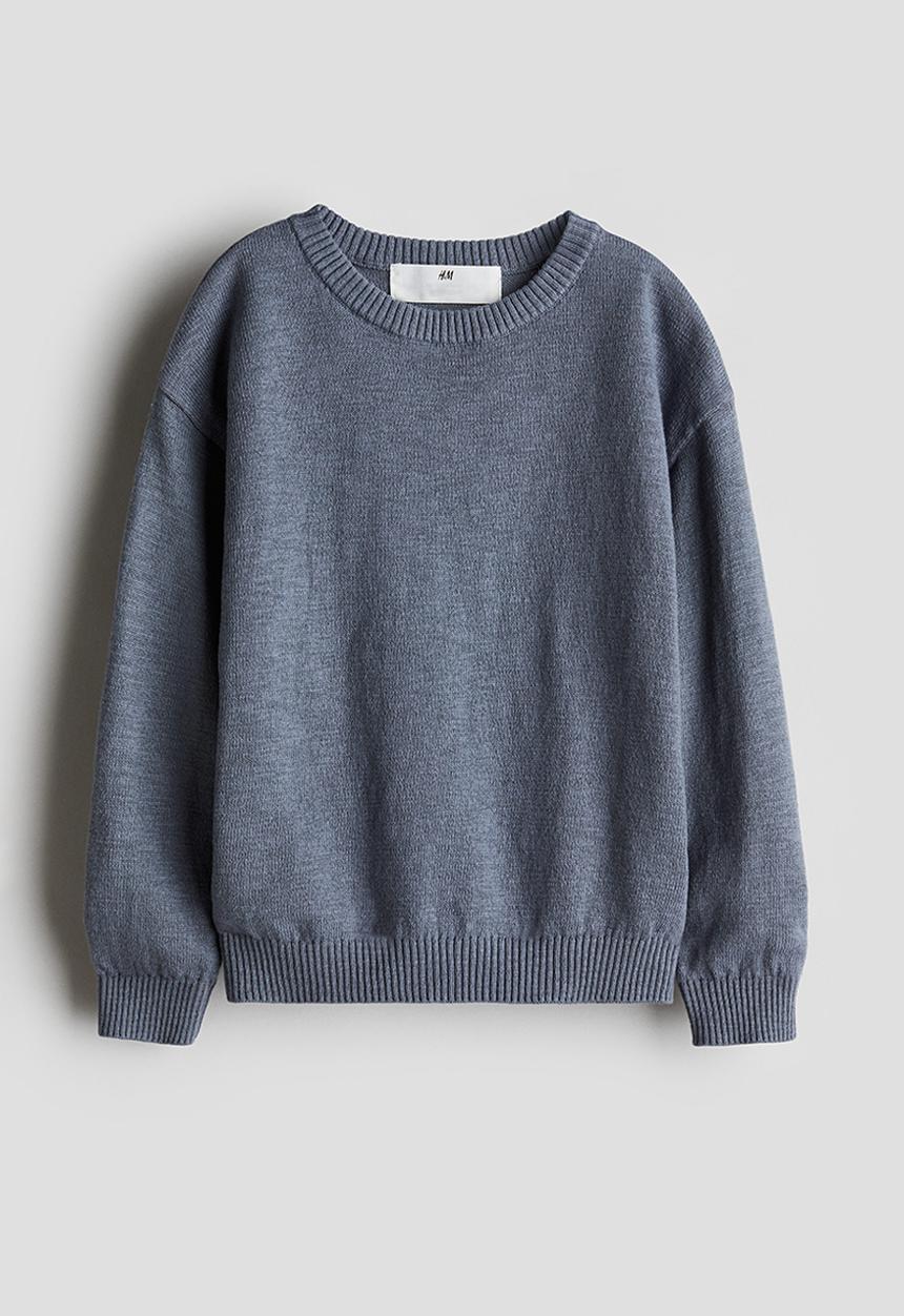 H&M - Loose-fit cotton jumper - grey