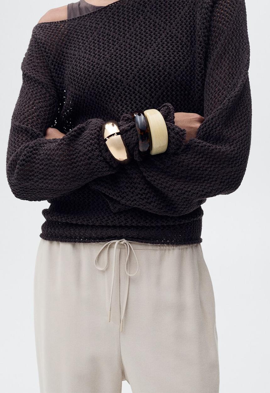 MANGO - Trousers Fluido - Light Beige