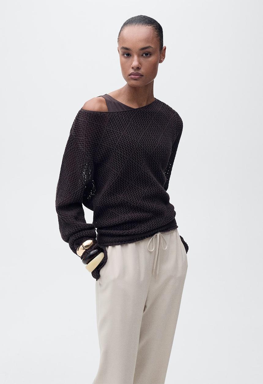 MANGO - Trousers Fluido - Light Beige