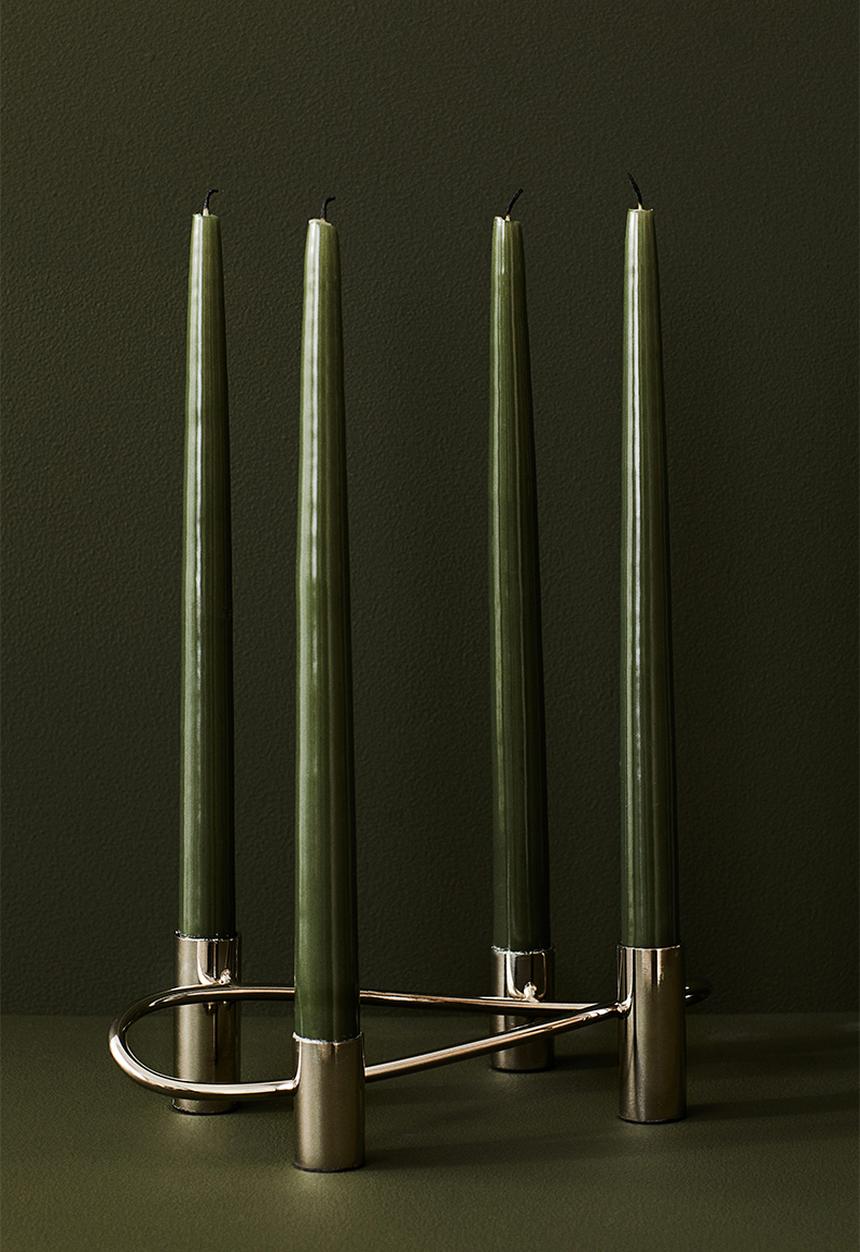 H&M - Metal candelabra - silver coloured
