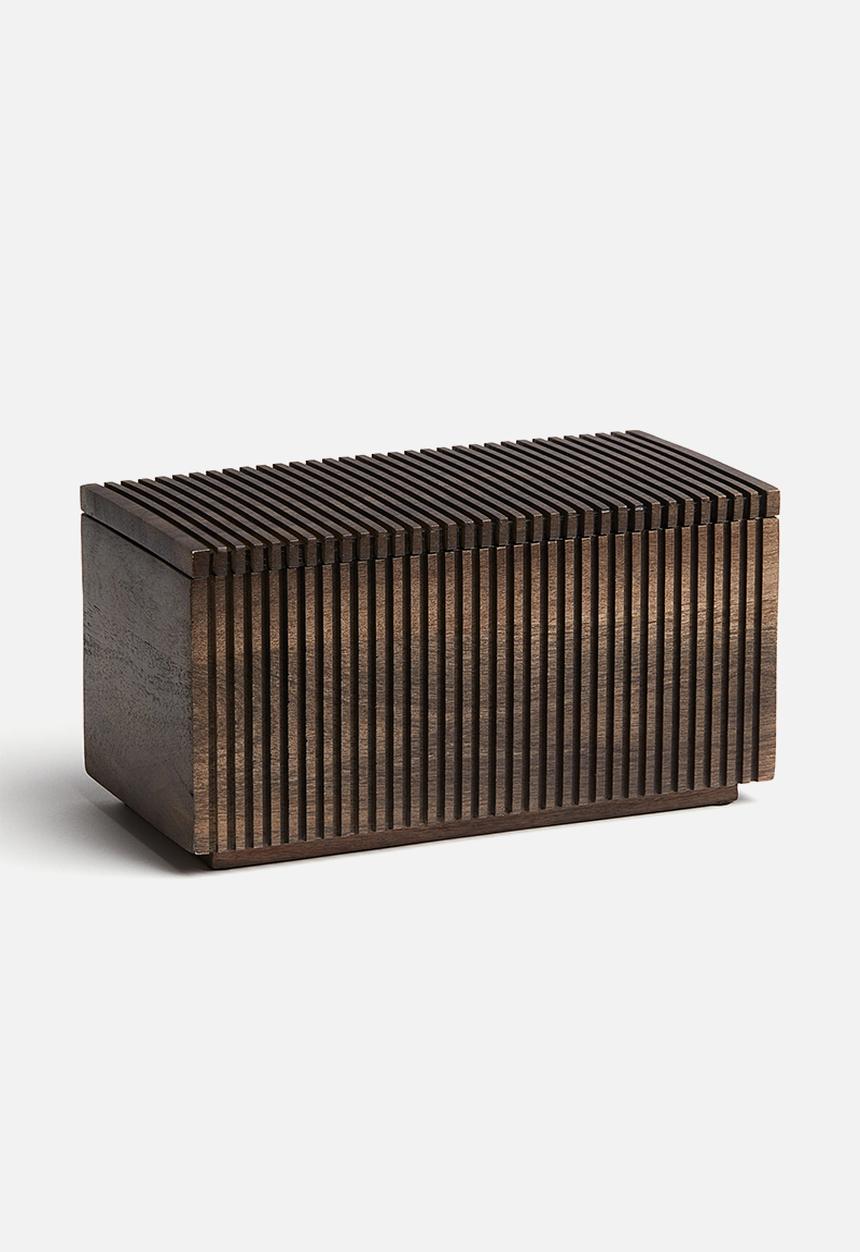 H&M - Wooden storage box - dark brown
