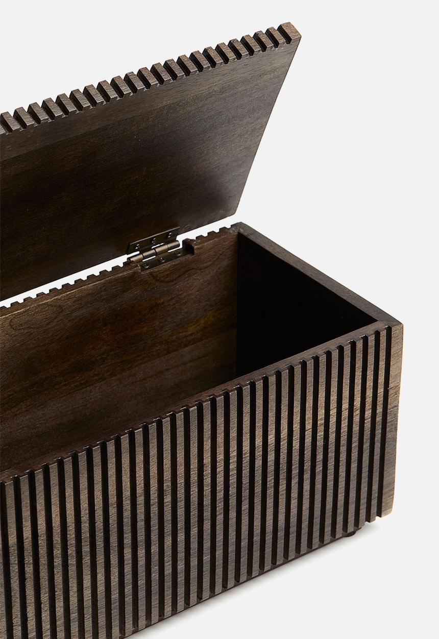 H&M - Wooden storage box - dark brown