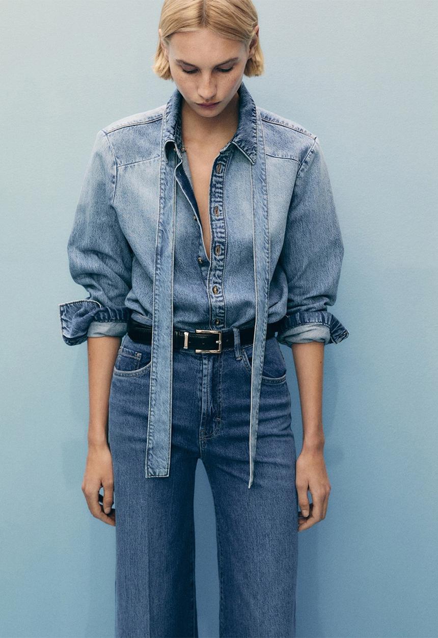 MANGO - Jeans Elise - Open Blue