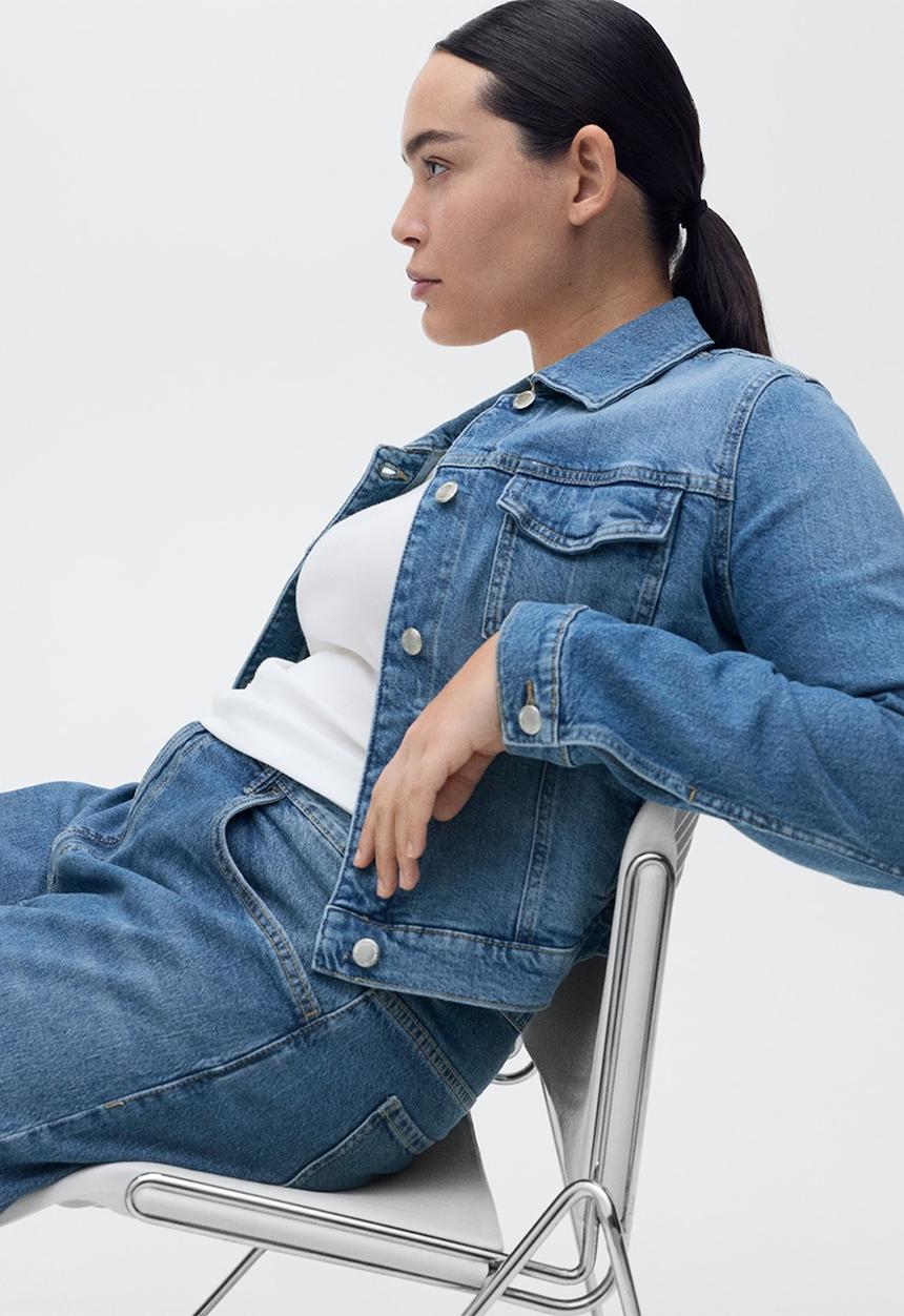 MANGO - Jacket Newvicky - Open Blue