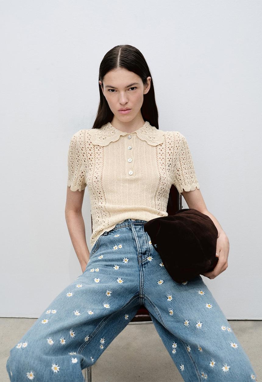 MANGO - Jeans Massy -  Open Blue