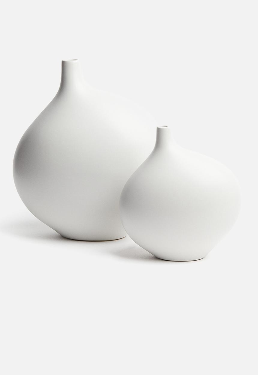 H&M - Stoneware vase - white