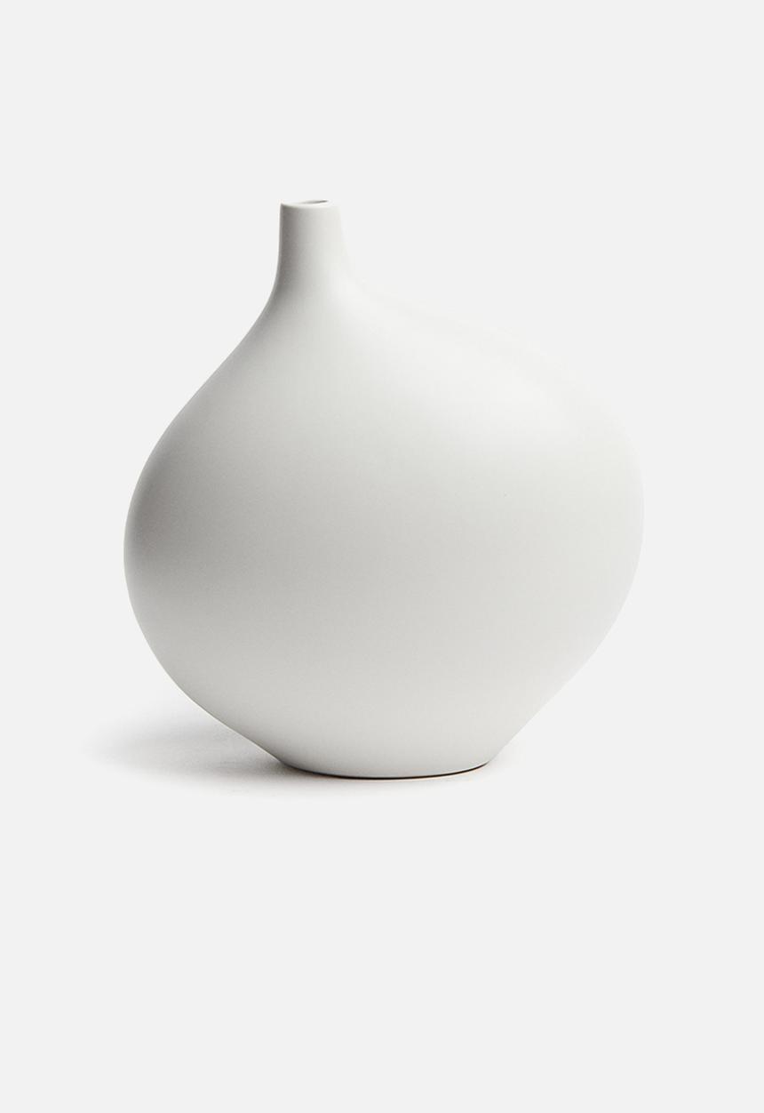 H&M - Stoneware vase - white