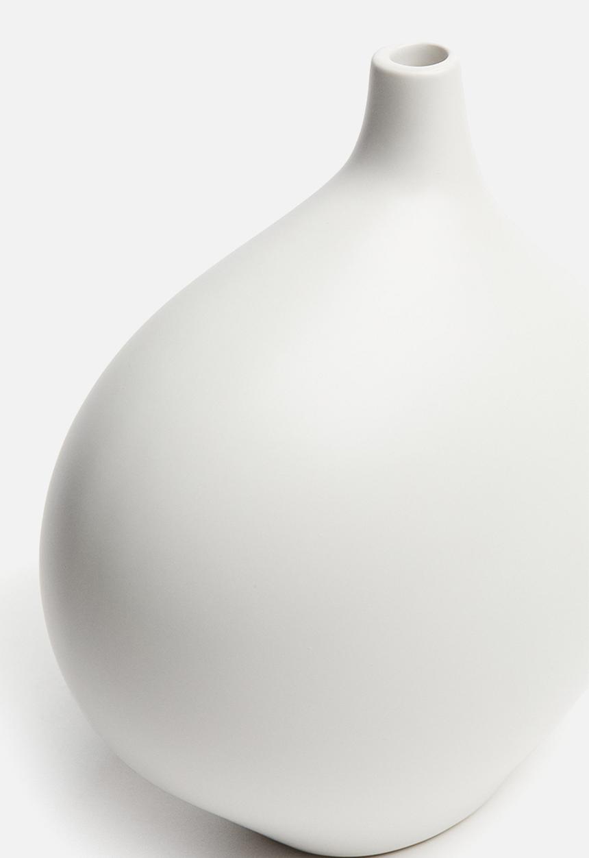 H&M - Stoneware vase - white