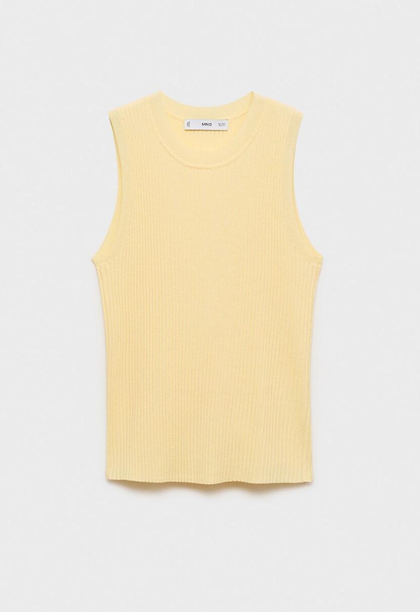 MANGO - Top Bugambi - Light/Pastel Yellow