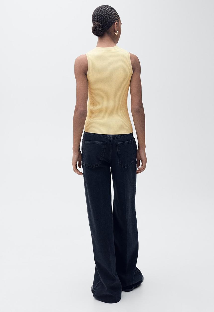 MANGO - Top Bugambi - Light/Pastel Yellow