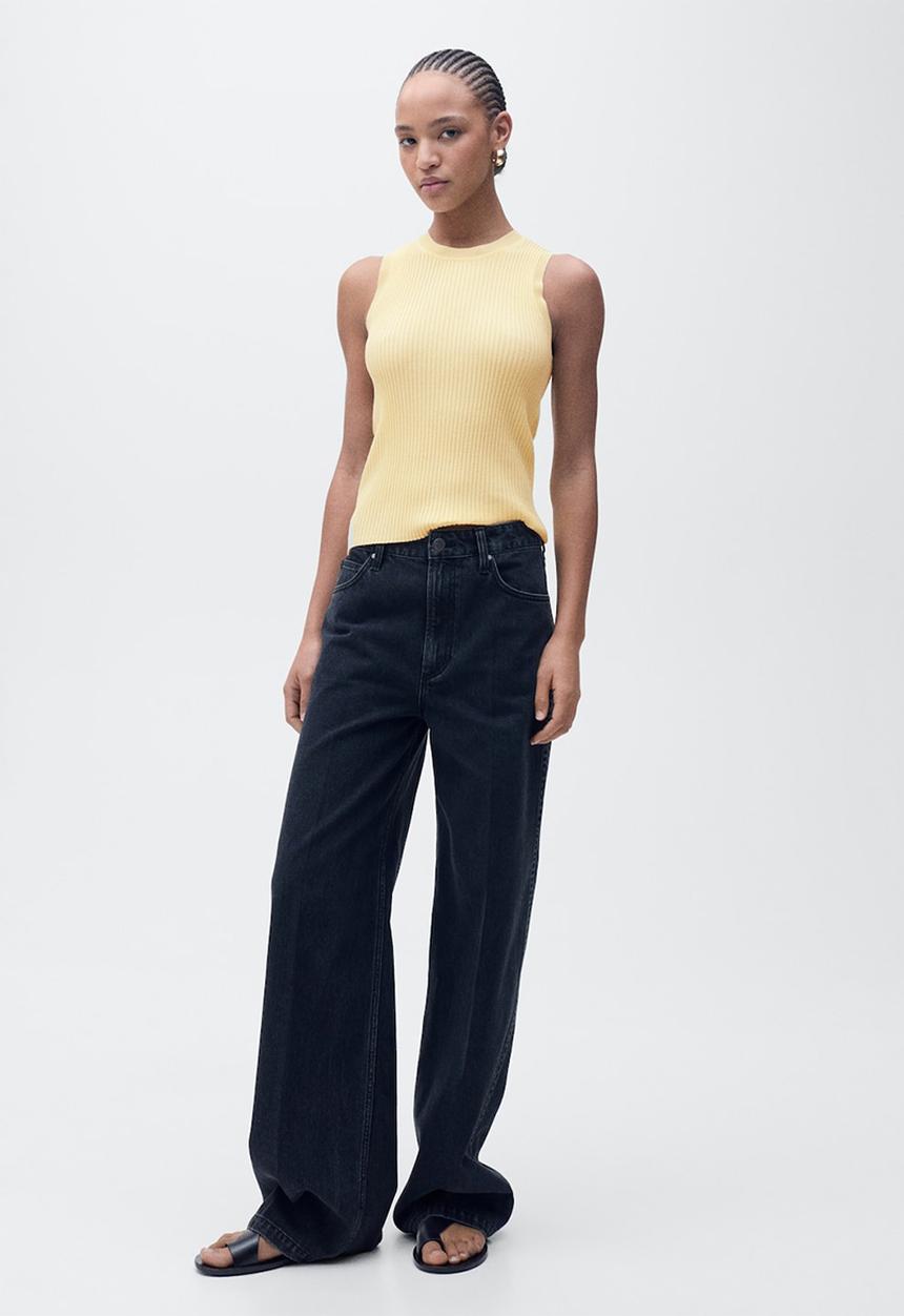 MANGO - Top Bugambi - Light/Pastel Yellow