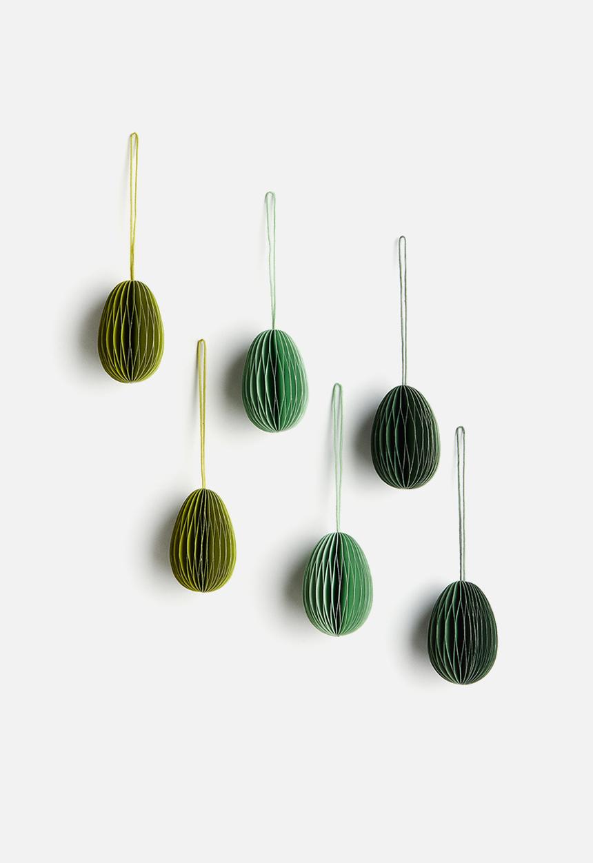 H&M - 6-pack easter decorations - green
