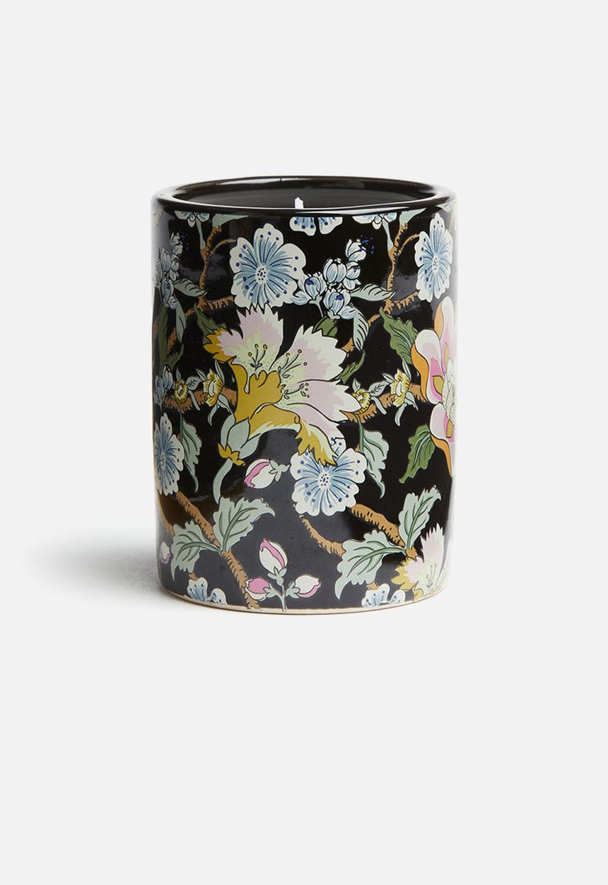 H&M - Scented candle in a ceramic holder - black plum noir