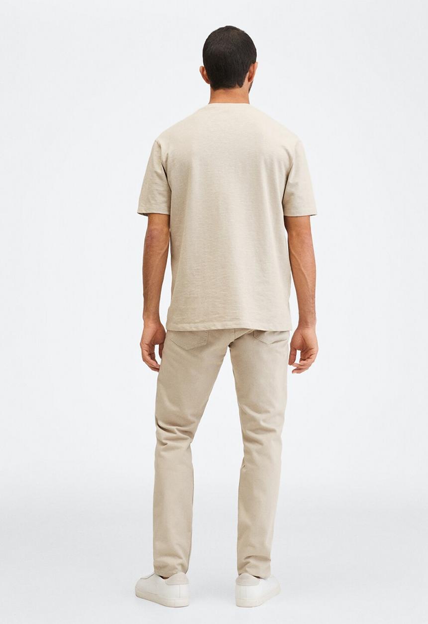 MANGO - Jeans bob - beige