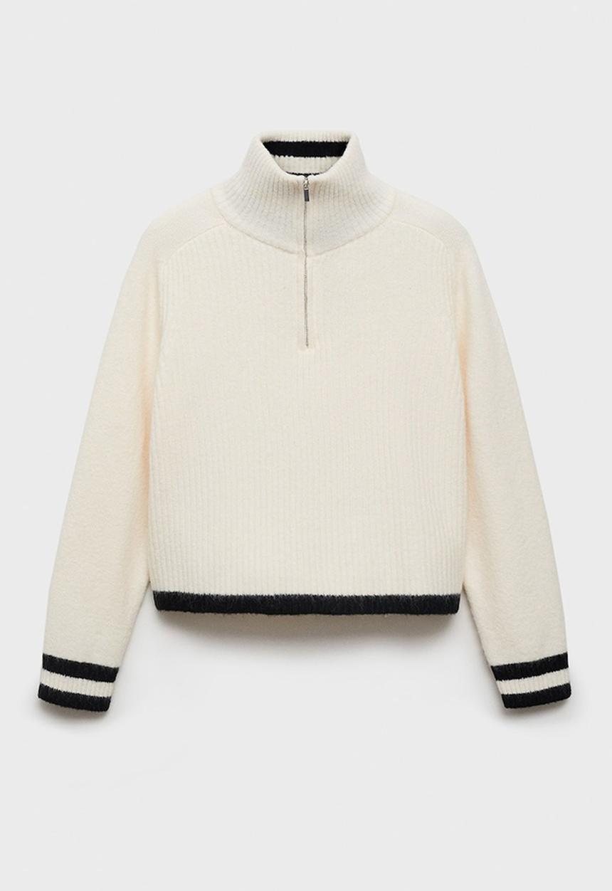 MANGO - Sweater Taldepor - White