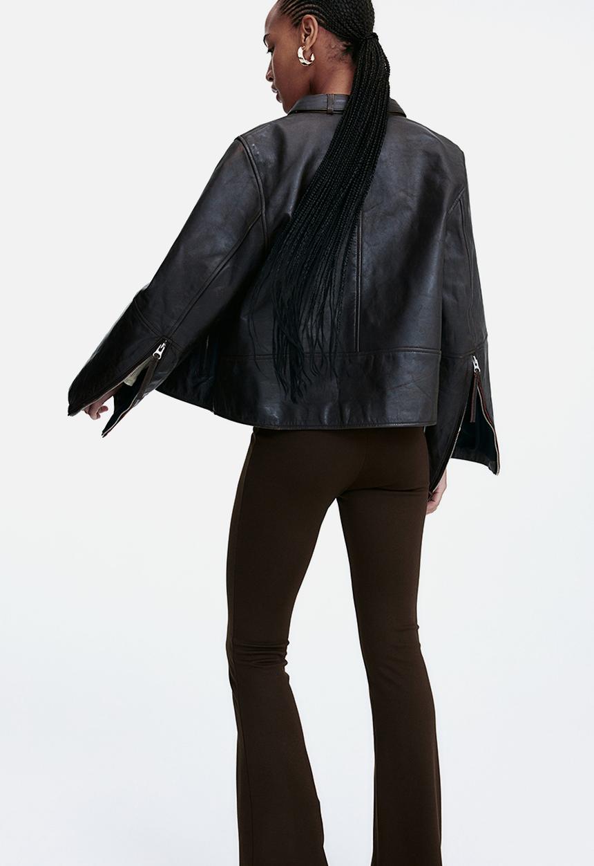 H&M - Flared leggings - dark brown