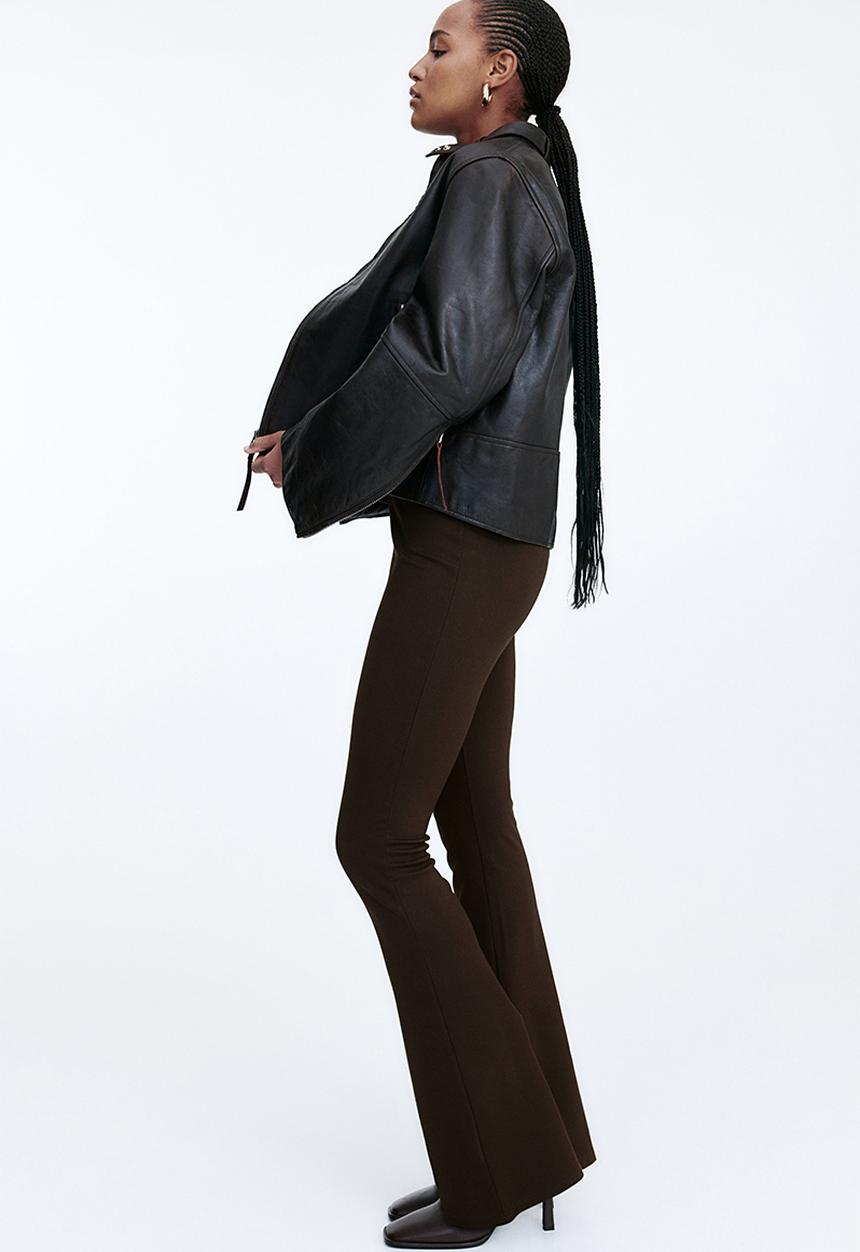 H&M - Flared leggings - dark brown