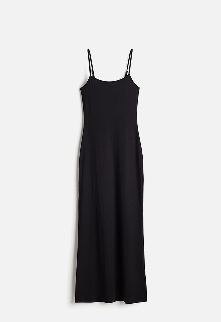 H&M - Strappy bodycon dress - black
